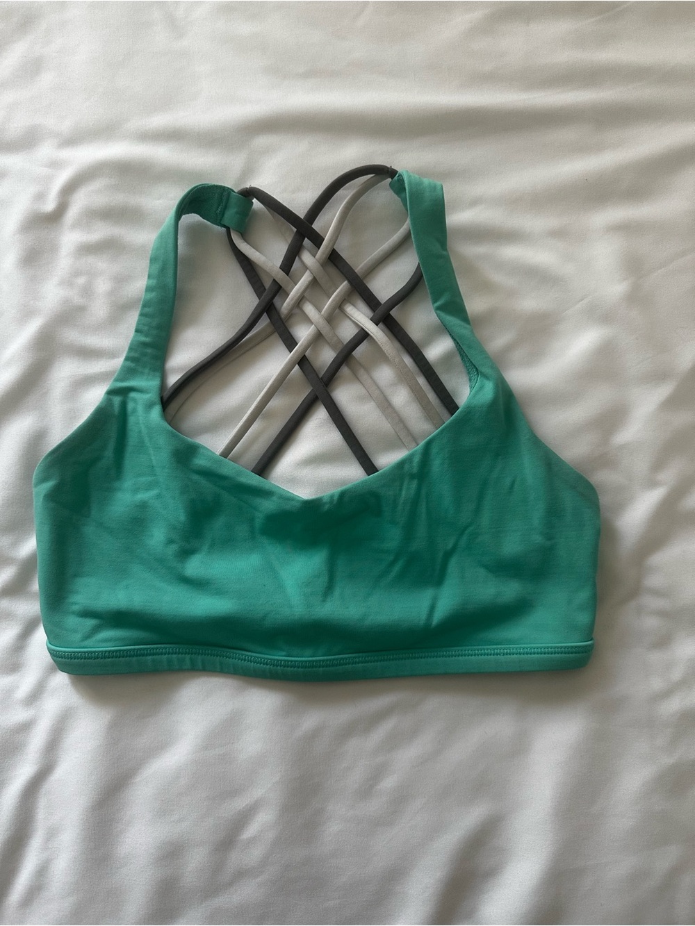 Lululemon Crisscross Back Teal Sports Bra - Women's Activewear
